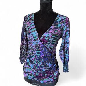 Karen Kane Y2K Euro Style Mesh Top